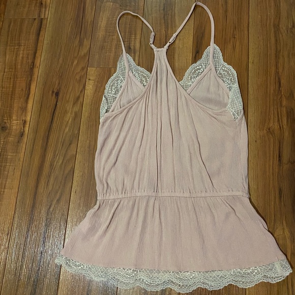 Lace Trim tank with drawstring waist - Picture 4 of 4